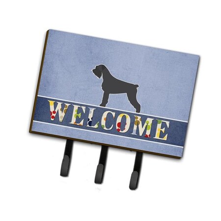 Carolines Treasures Carolines Treasures BB5577TH68 Giant Schnauzer Welcome Leash or Key Holder BB5577TH68